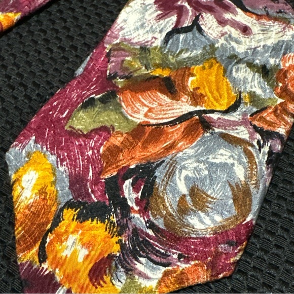 Givenchy Men’s Floral Brushstroke Tie Imported All Silk From Italy Father’s Day - Picture 5 of 9
